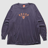 Chicago Bears NFL 2000s Long Sleeve T-shirt - Navy Vintage cheap