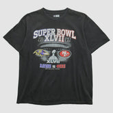 Superbowl XLVII NFL 2013 T-shirt - Black Vintage outlet