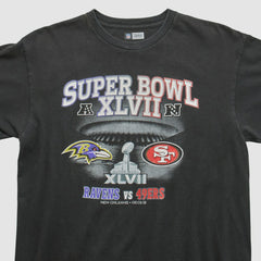 Superbowl XLVII NFL 2013 T-shirt - Black Vintage outlet