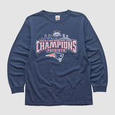 New England Patriots Alstyle 2005 Long Sleeve T-shirt - Navy Vintage on sale