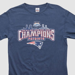 New England Patriots Alstyle 2005 Long Sleeve T-shirt - Navy Vintage on sale