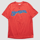 Milwaukee Brewers Majestic 2000s T-shirt - Red Vintage