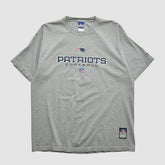 New England Patriots Reebok 2000s T-shirt - Heather Gray Vintage discount