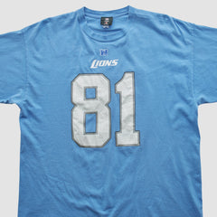 Detroit Lions NFL 2010s T-shirt - Light Blue Vintage discount