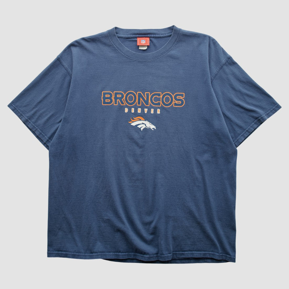 Denver Broncos NFL 2000s T-shirt - Blue Vintage sale