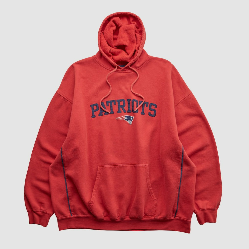 New England Patriots NFL 2000s Hooded Pullover Sweatshirt - Red Vintage outlet