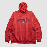 New England Patriots NFL 2000s Hooded Pullover Sweatshirt - Red Vintage outlet