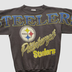 Pittsburgh Steelers Tultex 1994 Pullover Sweatshirt - Charcoal Vintage cheap