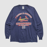 St. Louis Cardinals Delta 2006 Long Sleeve T-shirt - Navy Vintage