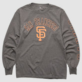 San Francisco Giants MLB 2000s Long Sleeve T-shirt - Dark Heather Gray Vintage
