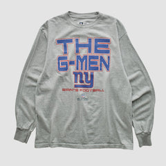New York Giants NFL 2010s Long Sleeve T-shirt - Heather Gray Vintage online