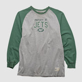 New York Jets NFL 2000s Long Sleeve T-shirt - Heather Gray Vintage on sale