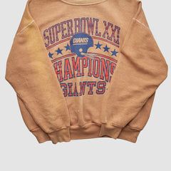 New York Giants Signal 1987 Pullover Sweatshirt - Tan Vintage outlet