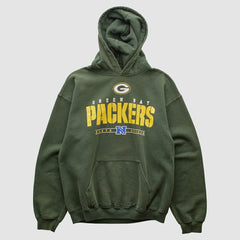 Green Bay Packers NFL 2000s Hooded Pullover Sweatshirt - Green Vintage discount