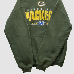 Green Bay Packers NFL 2000s Hooded Pullover Sweatshirt - Green Vintage discount