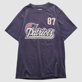 New England Patriots Reebok 2000s T-shirt - Navy Vintage for sale