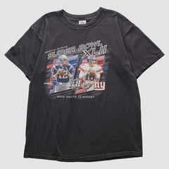 Superbowl XLII NFL 2008 T-shirt - Black Vintage discount