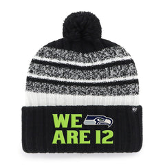 Seattle Seahawks '47 Local Cuffed Knit Hat with Pom - Black cheap