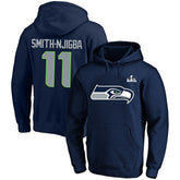 Jaxon Smith-Njigba Seattle Seahawks Super Bowl LX Champions Big & Tall Name & Number Fleece Hoodie - College Navy sale