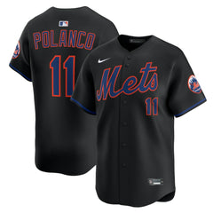 Jorge Polanco New York Mets Alternate Limited Jersey - Black | Nike