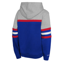 New England Patriots Throwback Head Coach Pullover Hoodie - Royal outlet