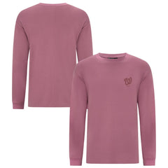 Washington Nationals Levelwear Bridal Rose Luxe Signature Long Sleeve T-Shirt - Pink