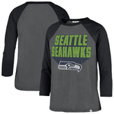 Seattle Seahawks '47 Women's Jetset Ava Raglan Long Sleeve T-Shirt - Charcoal outlet