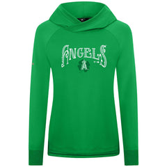 Los Angeles Angels Levelwear Women's St. Patrick's Day Slender Raglan Hoodie - Green