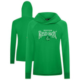 Boston Red Sox Levelwear Women's St. Patrick's Day Slender Raglan Hoodie - Green