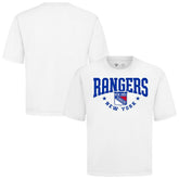 New York Rangers Levelwear Luxe Signature Knit T-Shirt White