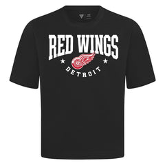 Detroit Red Wings Levelwear Luxe Signature Knit T-Shirt Black
