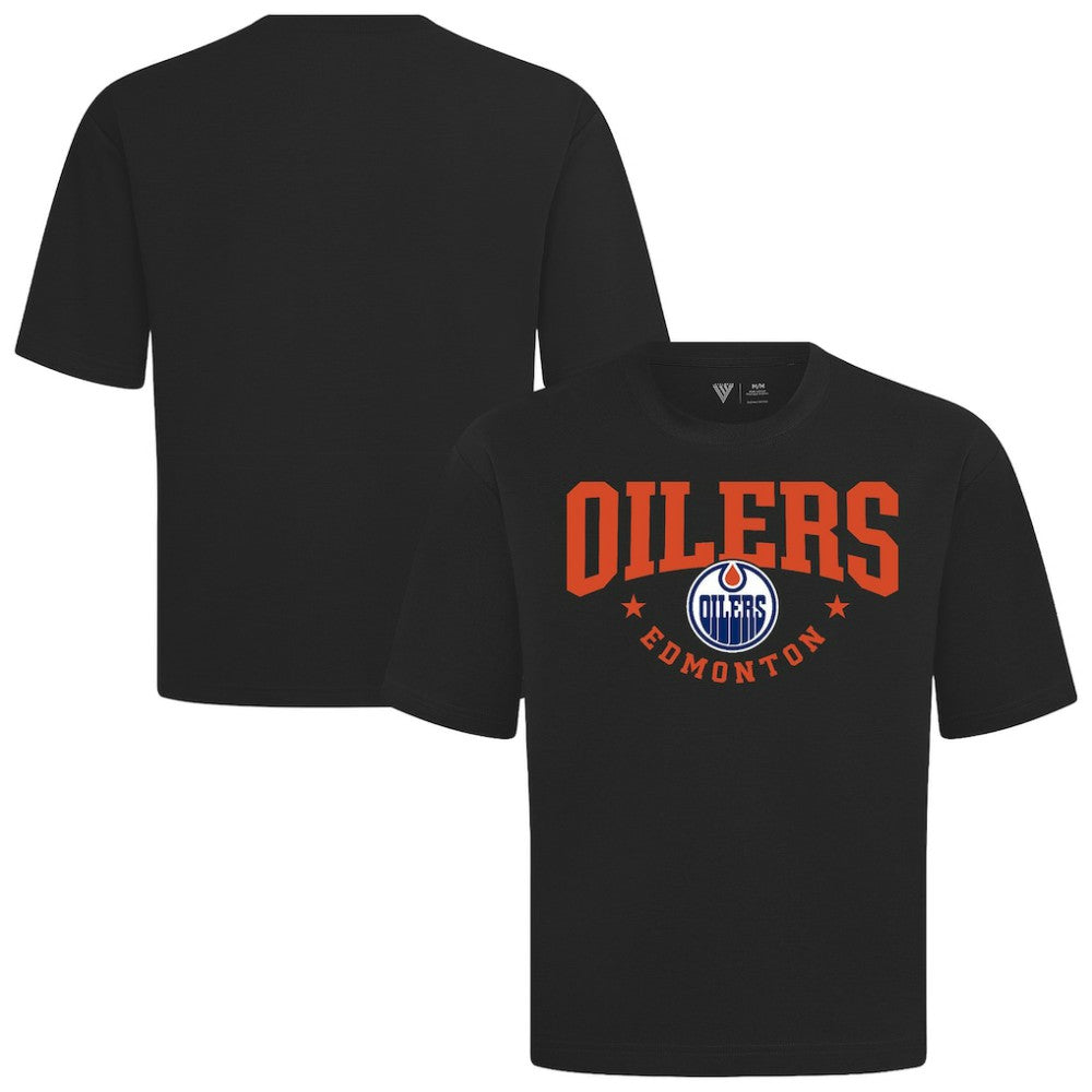 Edmonton Oilers Levelwear Luxe Signature Knit T-Shirt Black