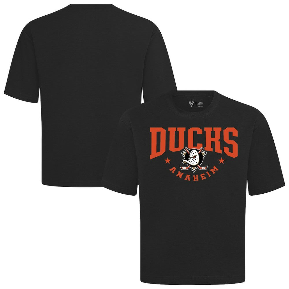 Anaheim Ducks Levelwear Luxe Signature Knit T-Shirt Black