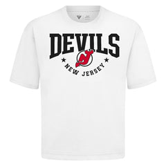 New Jersey Devils Levelwear Luxe Signature Knit T-Shirt White