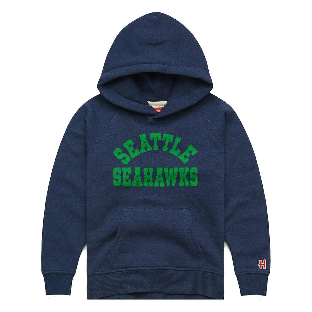 Seattle Seahawks Homage Youth Classic Tri-Blend Hoodie - College Navy outlet