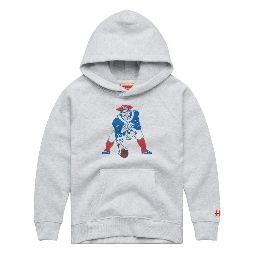 New England Patriots Homage Youth 1979 Tri-Blend Hoodie - Ash outlet