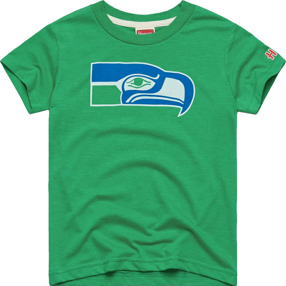 Seattle Seahawks Homage Youth 1976 Tri-Blend T-Shirt - Green on sale
