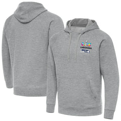 Seattle Seahawks Antigua Super Bowl LX Champions Victory Hoodie - Heather Gray cheap
