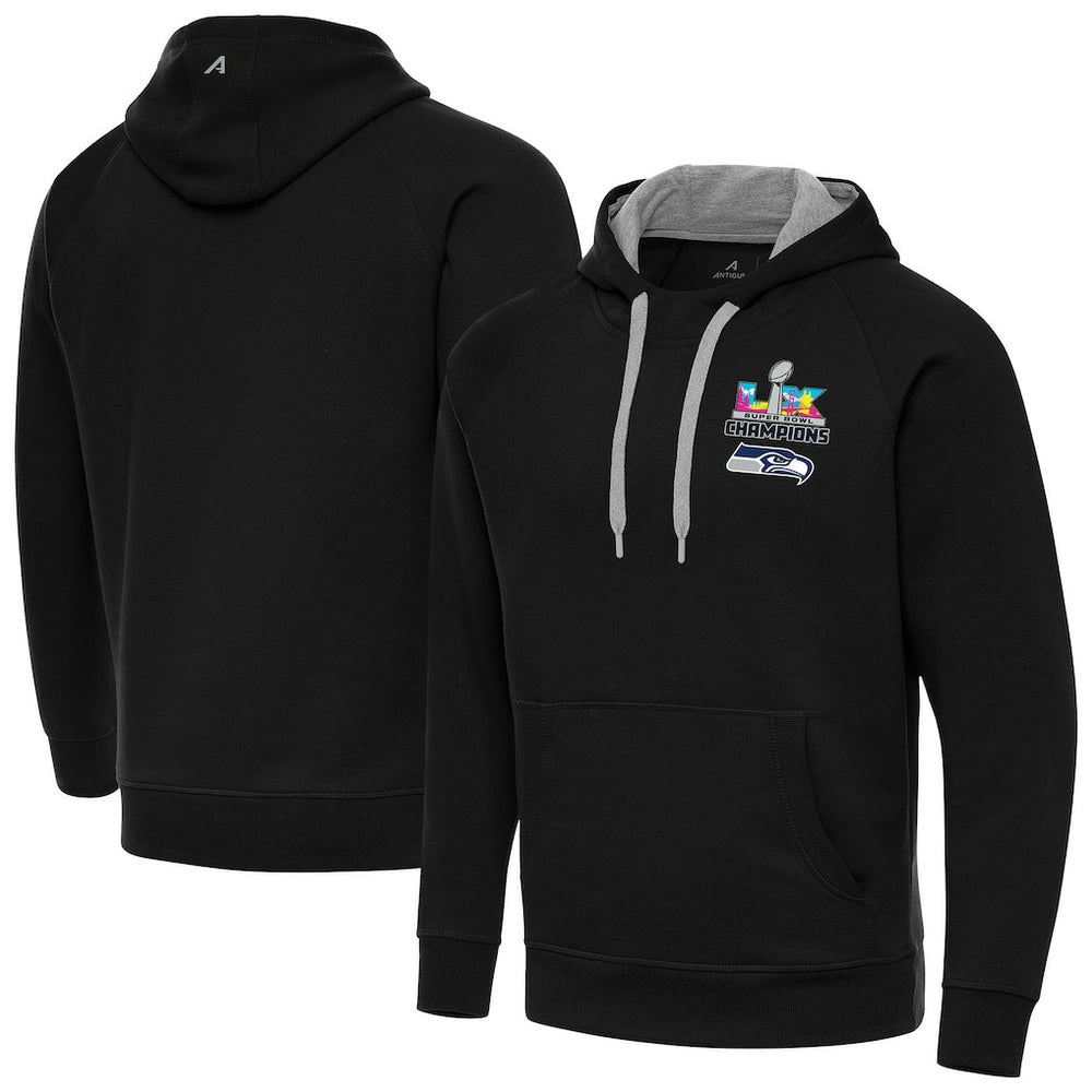 Seattle Seahawks Antigua Super Bowl LX Champions Victory Hoodie - Black discount