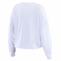 Seattle Seahawks WEAR by Erin Andrews Women's Super Bowl LX Champions Cropped Long Sleeve T-Shirt - White online