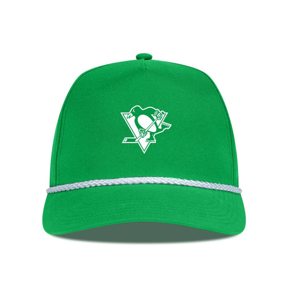 Pittsburgh Penguins Levelwear St. Patrick's Day Gambit Rope Adjustable Hat Kelly Green