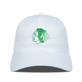 Chicago Blackhawks Levelwear Matrix Patch Adjustable Hat White