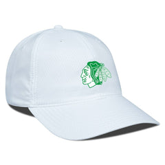 Chicago Blackhawks Levelwear Matrix Patch Adjustable Hat White