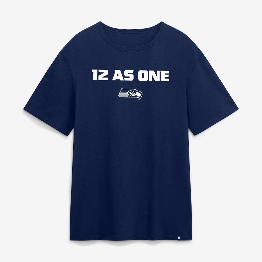 Seattle Seahawks Super Bowl LX 12 as One T-Shirt - College Navy on sale