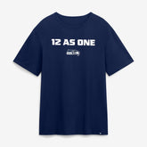 Seattle Seahawks Super Bowl LX 12 as One T-Shirt - College Navy on sale
