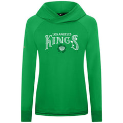 Los Angeles Kings Levelwear Women's St. Patrick's Day Slender Raglan Hoodie Kelly Green
