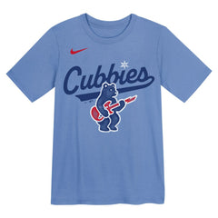 Chicago Cubs Preschool Electric Bear Alternate T-Shirt - Light Blue | Nike