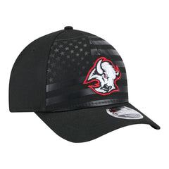Buffalo Sabres New Era Game Day Stealth Flag 9FORTY A-Frame Adjustable Hat Black