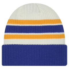 Buffalo Sabres New Era Vintage Cuffed Knit Hat Cream/Royal