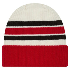 Detroit Red Wings New Era Vintage Cuffed Knit Hat Cream/Red
